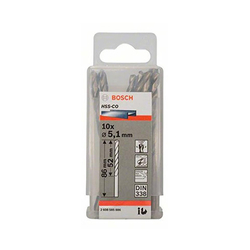 Hộp 10 mũi khoan Inox HSS-Co 5.1mm BOSCH 2608585886