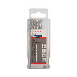 Hộp 10 mũi khoan sắt HSS-G 5.5mm BOSCH 2608595064