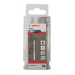 Hộp 10 mũi khoan sắt HSS-G 5mm BOSCH 2608595062