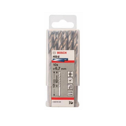 Hộp 10 mũi khoan sắt HSS-G 6.7mm BOSCH 2608595336