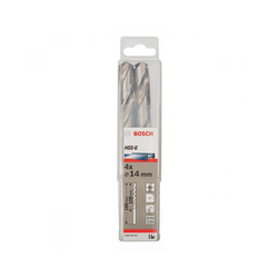 Hộp 4 mũi khoan sắt HSS-G 14mm BOSCH 2608585593