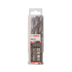 Hộp 5 mũi khoan Inox HSS-Co 11.5mm BOSCH 2608585902