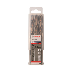 Box of 5 HSS-Co 12.5mm Stainless Steel Drill Bits BOSCH 2608585904