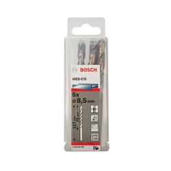 Box of 5 HSS-Co 8.5mm Stainless Steel Drill Bits BOSCH 2608585895