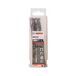 Hộp 5 mũi khoan Inox HSS-Co 9.5mm BOSCH 2608585897