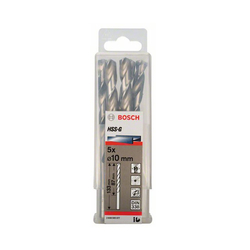Hộp 5 mũi khoan sắt HSS-G 10.0mm BOSCH 2608595077