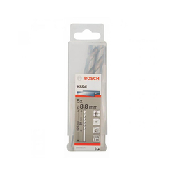 Hộp 5 mũi khoan sắt HSS-G 8.8mm BOSCH 2608595074