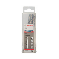Hộp 5 mũi khoan sắt HSS-G 9.0mm BOSCH 2608595075