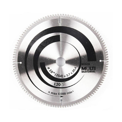 Aluminum cutting blade 100 teeth 254x30/25mm BOSCH 2608642202