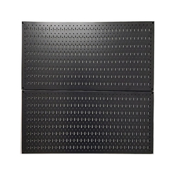FABINA FBNVL9090B Double Pegboard Wall-mounted Grid - 2 Black Panels