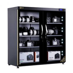 Tủ chống ẩm 235 lít Nikatei NC-250S Viền Nhôm Mạ Vàng