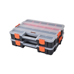 Hộp đồ nghề 2 ngăn Tactix 320034 có chốt an toàn