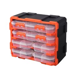 Tactix 320672 6-box plastic drawer cabinet for storing components