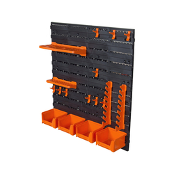 Tactix 320600 tool rack includes 43 tools for storage and hanging