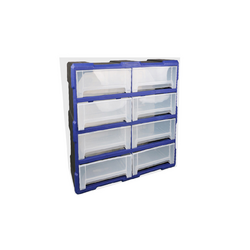 Tactix A008 8-compartment component cabinet