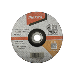 Đá cắt mỏng cho inox/thép MAKITA D-18839 180x2x22.23 WA36R