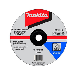 Đá mài A24R cho kim loại MAKITA D-18487 230x6x22.23