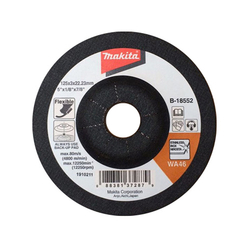 Grinding stone 5 inch (125x3x22 mm) WA46, 2G black MAKITA B-18552
