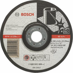 Stainless steel grinding stone 150x6x22.23mm Bosch Expert for Stainless Steel 2608602489