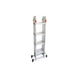 Oshima T4D-4 4-section folding aluminum ladder (4x4)