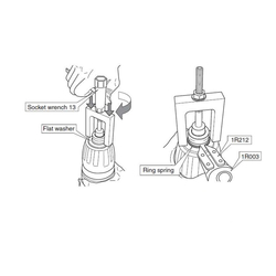 Khóa mở đầu máy đục MAKITA 1R363