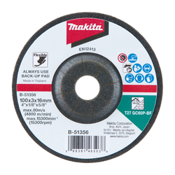 Đĩa đá mài kính GC60p 100x3x16mm MAKITA B-51356