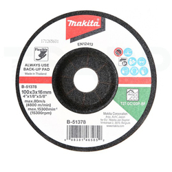 Glass grinding disc GC120p 100x3x16mm MAKITA B-51378