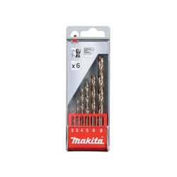 HSS-CO Metal Drill Bit Set 6pcs (Straight Shank) MAKITA D-57168