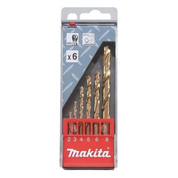 Mũi khoan kim loại HSS-TiN 2,3,4,5,6,8mm MAKITA D-43555 6cái