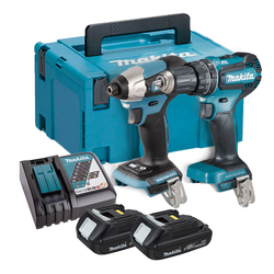 Bộ máy khoan và máy vặn vít 18V/2.0Ah Makita DLX2414AJ