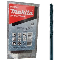 Mũi khoan kim loại HSS-R (4x75mm) MAKITA D-38607 (10cái/bộ)