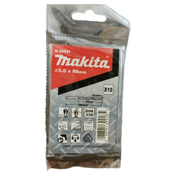 Mũi khoan kim loại HSS-R (5x86mm) MAKITA D-38641 (10cái/bộ)