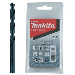 HSS-R Metal Drill Bit (6x93mm) MAKITA D-38663 (10pcs/set)