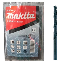Mũi khoan kim loại HSS-R (10x133mm) MAKITA D-38744 (10cái/bộ)