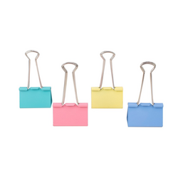 Deli 8554 25mm colored butterfly clips (48 pieces)