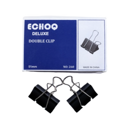 SLECHO 51mm Butterfly Clips Black (12 pcs)