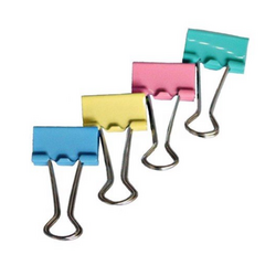 Kẹp bướm màu 32mm Deli 8553 (24 cái)