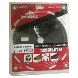 Lưỡi cưa đa góc 260mm x 30x80T MAKITA D-63563