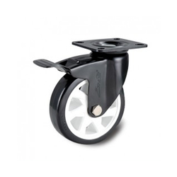 Nylon wheel series 290 medium load spindle with brake Ethos 296NMH100P45
