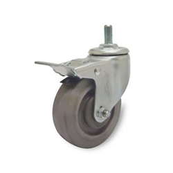 Rubber wheel series 250 medium load spindle with brake Ethos 256EIY125H13