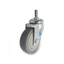 Rubber wheel series 260 medium load spindle with brake Ethos 264/274TPY075T12