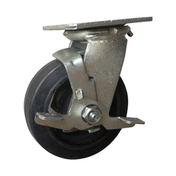 Phenolic heat-resistant wheel series 490 heavy duty spindle with brake Ethos 494XRQ200P45