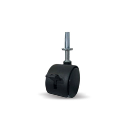 120-axle swivel interior plastic wheel with brake Ethos 125TBA040S10