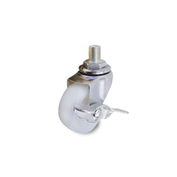 Nylon series 140 light duty spindle wheel with brake Ethos 144NIA065T10