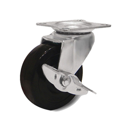 Ethos 164 ROA 075 P42 light duty 160 series swivel wheel with brakes