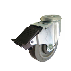 Rubber wheel series 250 medium load spindle with brake Ethos 253EIY100H13