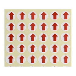 Decal Tomy mũi tên 1cm hình tròn