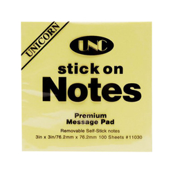 Giấy ghi chú UNC 3x3 (7.5x7.5cm) 100 tờ/xấp