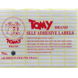 Decal Tomy A5 No. 99 7x31mm, 96 miếng nhỏ