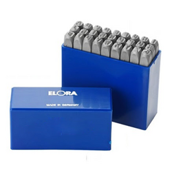 Elora 400B-6 6mm letter shrink punch set (27 pieces)